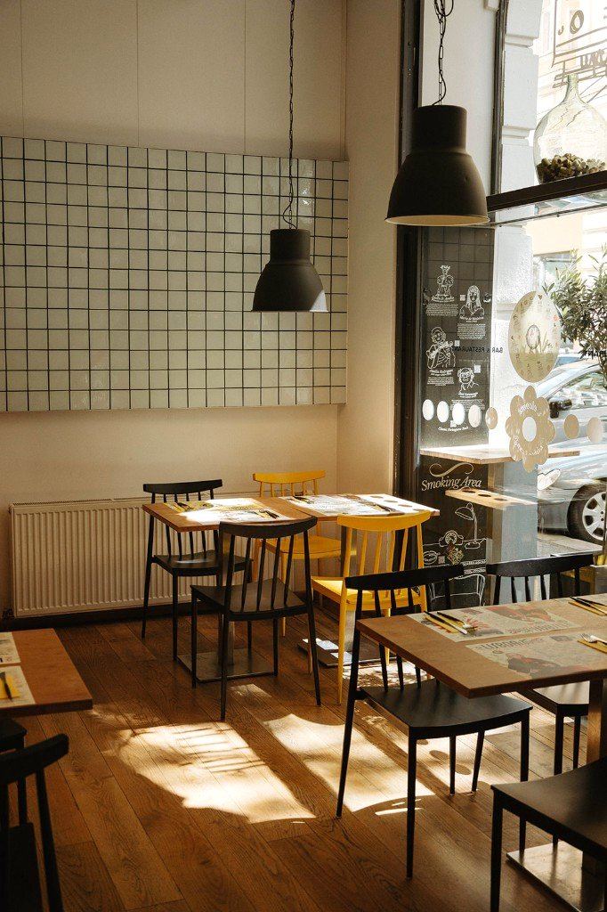 The dining room in the afternoon sun